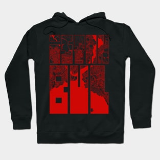 Istanbul, Turkey City Map Typography - Oriental Hoodie